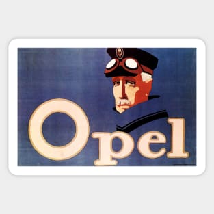 OPEL Automobiles by Hans Rudi Erdt 1911 Vintage German Plakatstil Style Advertisement Sticker